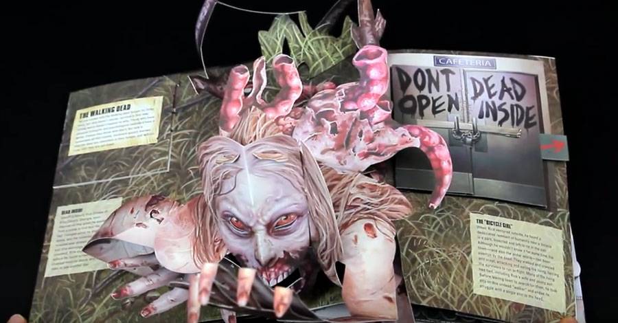 Do open dead inside Walking Dead popup book is terrifying beautiful Do open dead inside Walking Dead popup book is terrifying beautiful